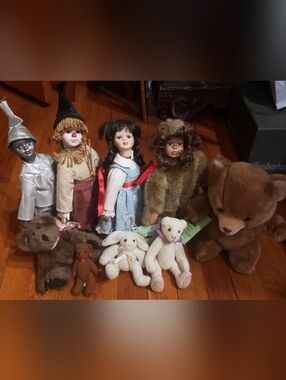 Lot Seymour Man Wizard Of Oz Classic Porcelain Dorothy Dolls Vintage Kids Toys